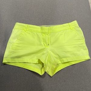 Jcrew neon chino shorts